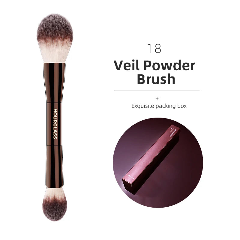 Hourglass Series Premium Face & Eye Makeup Brushes