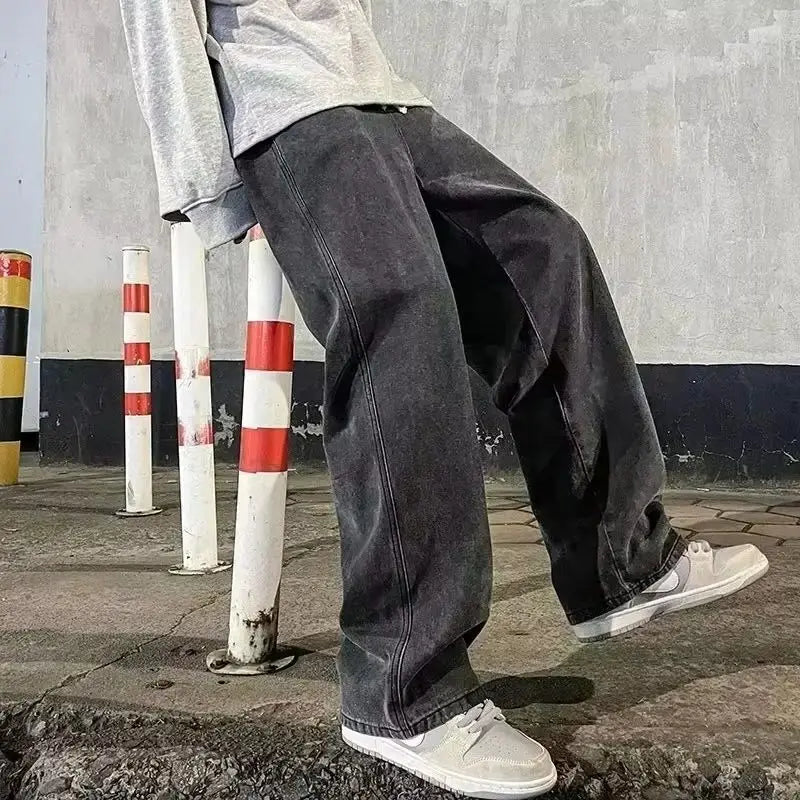 Men's Korean Style Loose Streetwear Jeans