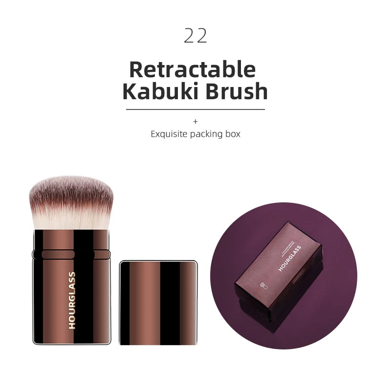 Hourglass Series Premium Face & Eye Makeup Brushes