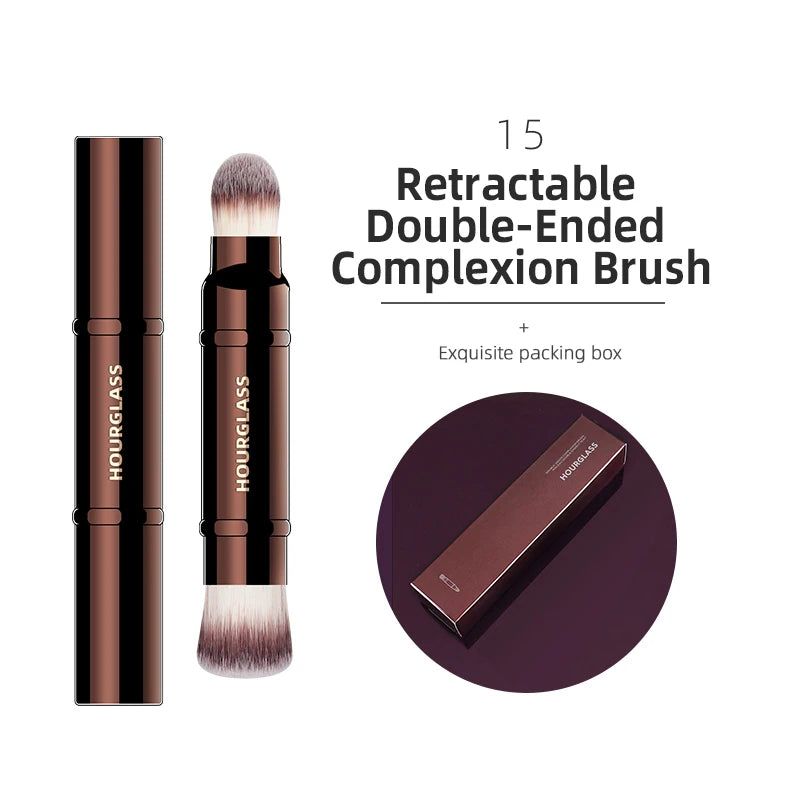 Hourglass Series Premium Face & Eye Makeup Brushes