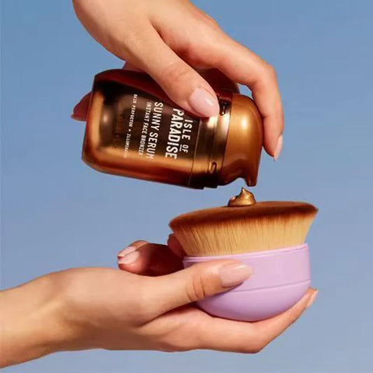Big Purple Foundation & Soft Glow Blush Brush