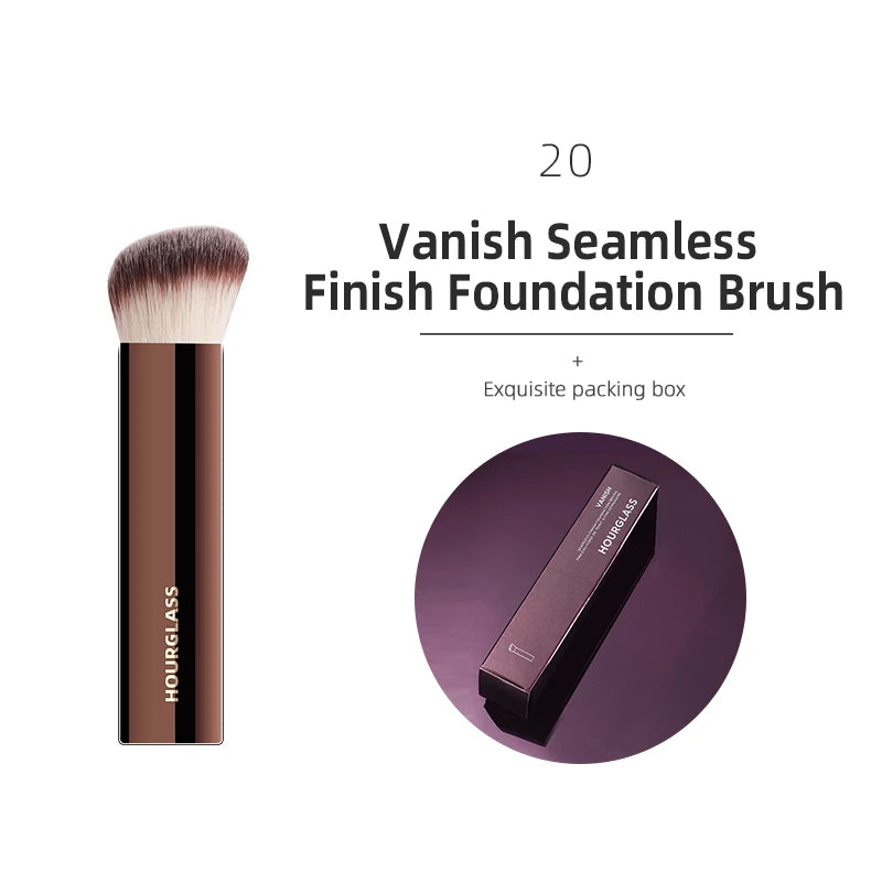 Hourglass Series Premium Face & Eye Makeup Brushes
