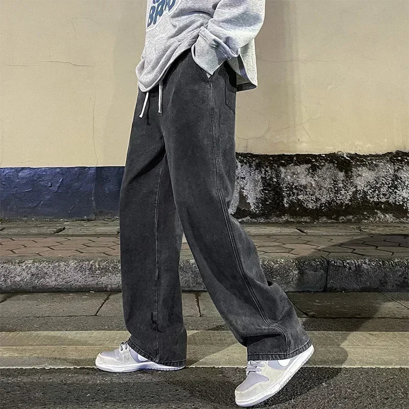 Men's Korean Style Loose Streetwear Jeans