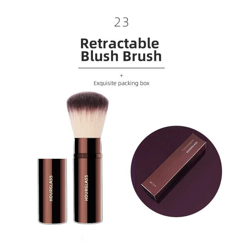 Hourglass Series Premium Face & Eye Makeup Brushes