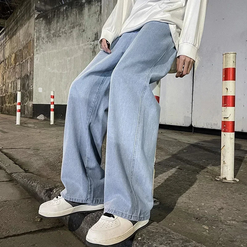 Men's Korean Style Loose Streetwear Jeans