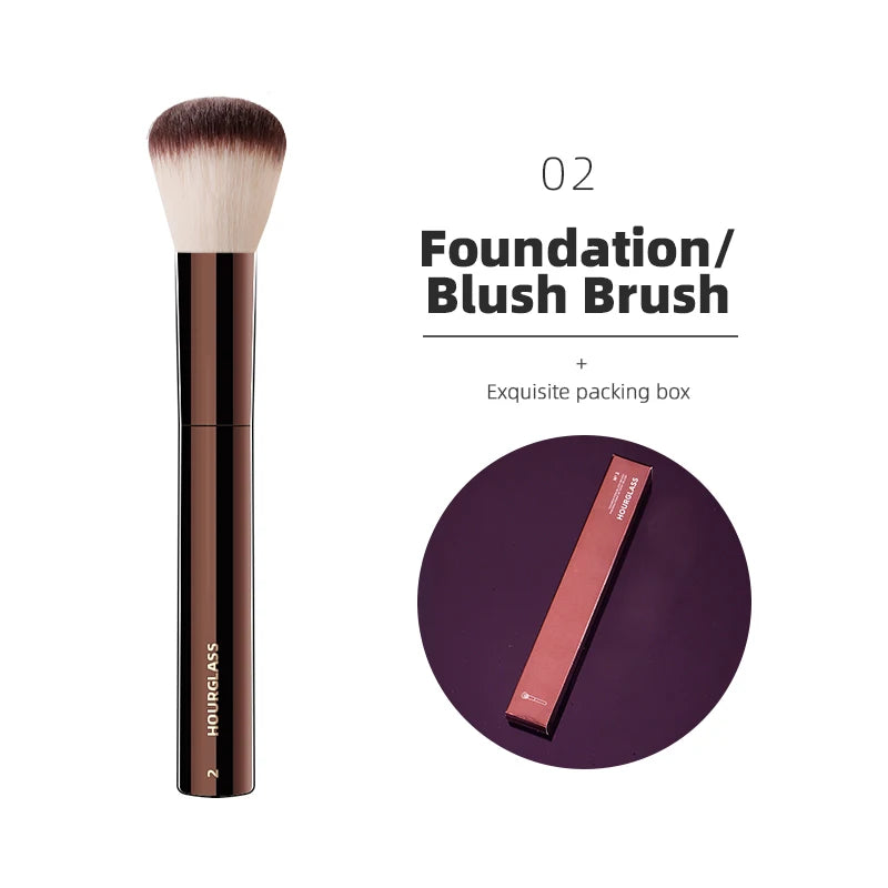Hourglass Series Premium Face & Eye Makeup Brushes