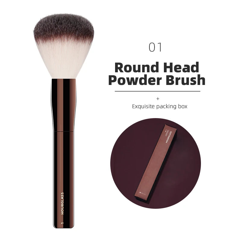 Hourglass Series Premium Face & Eye Makeup Brushes