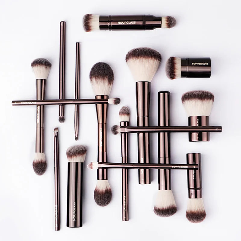 Hourglass Series Premium Face & Eye Makeup Brushes