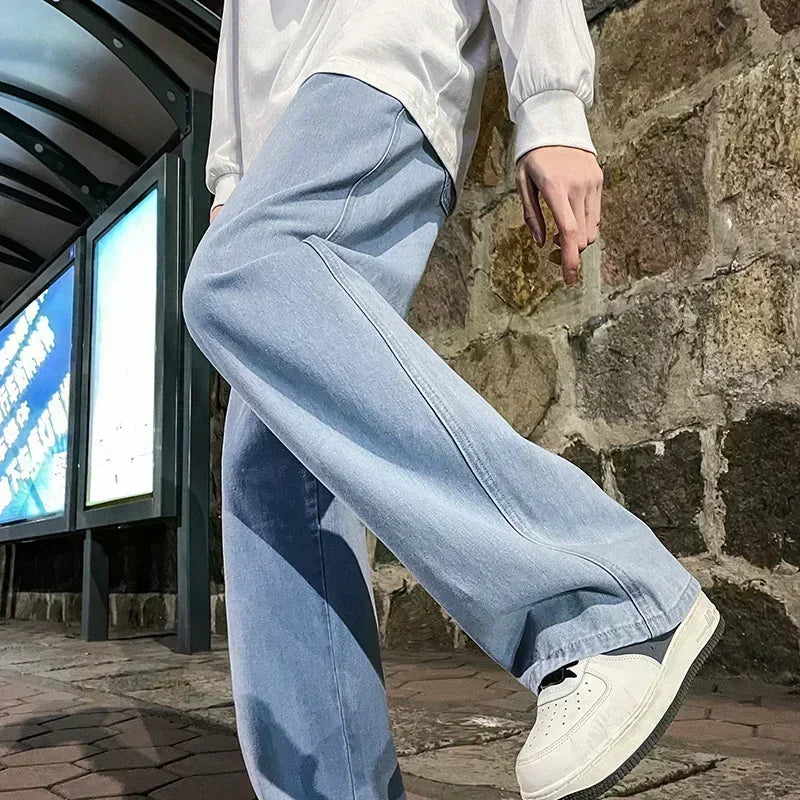 Men's Korean Style Loose Streetwear Jeans