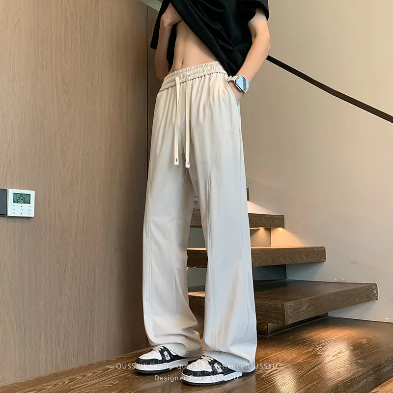 Y2K Breathable Summer Mesh Flared Pants