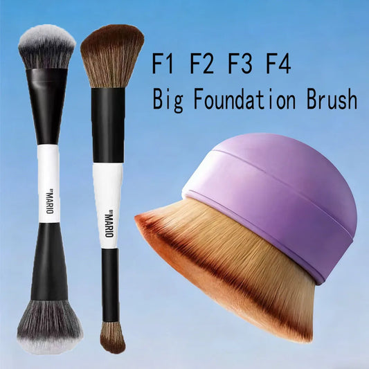 Big Purple Foundation & Soft Glow Blush Brush