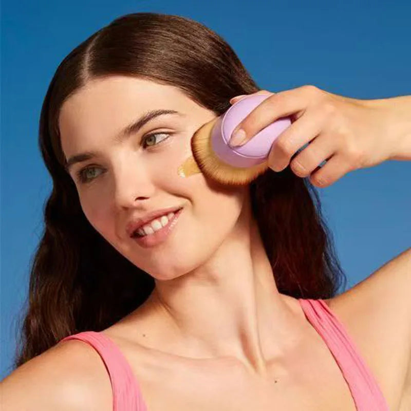 Big Purple Foundation & Soft Glow Blush Brush