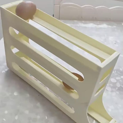 Rolling Egg Storage Box for Refrigerator