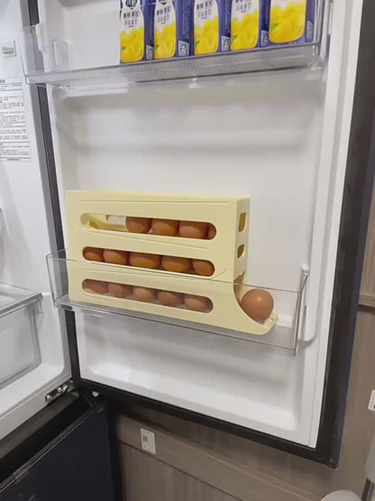 Rolling Egg Storage Box for Refrigerator