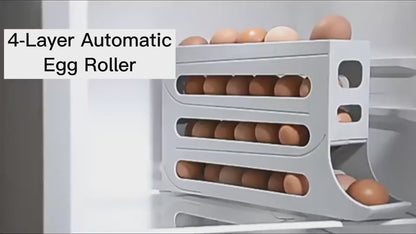 Rolling Egg Storage Box for Refrigerator